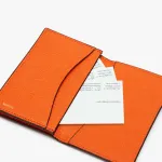 Чехол для визитных карточек Valextra, цвет Orange - фото 2
