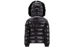 Пуховик черный детский Moncler - фото 3