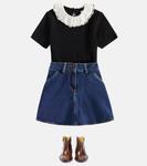 Джинсовая юбка Gingia Bonpoint, цвет jean clair - фото 2