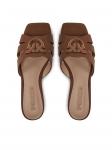 Шлепанцы PINKO, коричневый - фото 5
