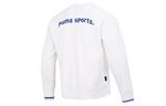 Свитер team crew tr logo long sleeve sweater 'white' Puma, белый - фото 2