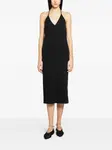 Платье миди без рукавов Jil Sander, черный - фото
