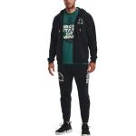 Брюки project rock heavyweight terry pants 'black ivory' Under Armour, черный - фото 3