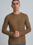 Вязаный свитер сджарах Solid, коричневый - фото