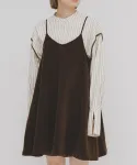 Платье-майка в рубчик Mall Kbf, цвет Brown - фото 2