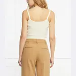 Укороченный шерстяной топ Dalenes Silvian Heach, белый - фото 3