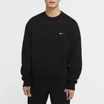 Толстовка Nike Lab Fleece Crew Solid Color Stay Warm Sports Round Neck Pullover Black, черный - фото 3
