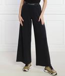 Брюки женские Ea7 клеш от бедра из модала, черный - фото 3