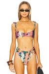 X revolve малори топ бикини Agua Bendita, bohemian multi floral - фото