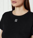 Футболка женская Hugo с круглым вырезом, черный - фото 4