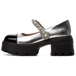 DAPHNE Серебряные туфли Мэри Джейн, цвет Silver - фото