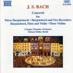 CD диск Bach / Muller-Bruhl / Cologne Chamber Orchestra: Concerti for Harpsichord Flute & Violin - фото