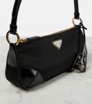 Реэдиция 2002 плечевая сумка Re-Nylon Prada, черный - фото 6