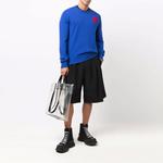 Свитер мужской синий Alexander McQueen - фото 3