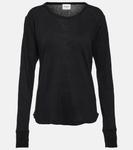 Льняной топ MARANT ETOILE, черный - фото