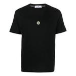 Футболка plain logo t-shirt 'black' Stone Island, черный - фото