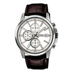 Часы CASIO Edifice Waterproof Men Black/Silver Mens Brown Analog, коричневый - фото