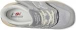 Кроссовки New Balance Kids 997R New-B Hook & Loop, Shadow Grey/Silver Metallic - фото 2