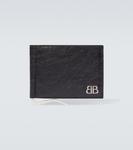 Кошелек из кожи Monaco Balenciaga, черный - фото