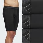 Боксеры Adidas Microfiber Long Boxer Briefs 3-Pack, цвет Black/Onix/Black - фото 6