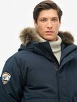 Эверест бомбер из искусственного меха Superdry, Eclipse Navy - фото 5