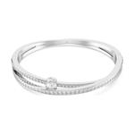 Браслет Hyperbola Swarovski, серебро - фото 5