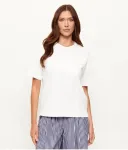 Футболка WKDMULTID regular fit Weekend Maxmara, белый - фото