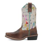 Кожаные ботинки в стиле вестерн для девочек Dan Post Rumi, белый - фото 3