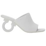 Шлепанцы женские белые Ferragamo - фото