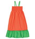 Хлопковое платье Mini Rodini, красный - фото 4