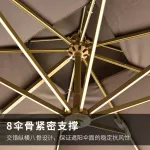 Солнцезащитный зонт Green Water, квадратный, 3,5х3,5 м, кофейный - фото 5