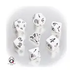 Полиэфирный комплект Белый с черным (7), Classic Role Playing Games Dice - фото