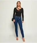 Блузка Элеонора Slim fit Guess Jeans, черный - фото 2