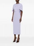 Roland Mouret платье миди с кейпом, фиолетовый - фото 3