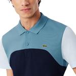 Lacoste мужская поло Regular Fit Colorblock, Navy Blue, Limestone, & Rill - фото 2