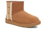(WMNS) UGG Classic Mini Shearling Logo 'Chestnut' 1153473-CHE - фото 3