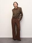Свободные плиссированные брюки RÆRE by Lorena Rae, коричневый - фото 4