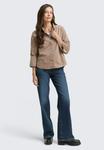 Блуза TOM TAILOR Button-down blouse, Soft Taupe Grey/Taupe - фото 2