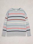 джемпер в полоску оливкового цвета White Stuff, Grey/Multi - фото 5