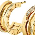 Золотые бриллиантовые серьги Unisex BVLGARI - фото 7
