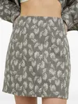 Юбка мини с принтом Samsoe Samsoe, серый - фото