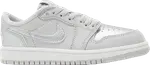 Кроссовки Air Jordan 1 Retro Low OG PS 'Metallic Silver', серый - фото