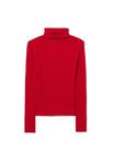 Джемпер B.ANGEL TURTLENECK WITH FITTED FIT, Claret Red/Red - фото 5