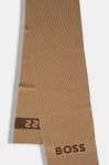 Шарф BOSS с добавлением шерсти, бежевый - фото 3