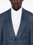 Canali меланжевый пиджак, синий - фото 5