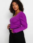 Свитер Trendyol Curve, фиолетовый - фото 5