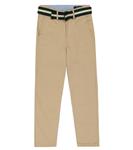 Брюки прямого кроя из хлопковой парусины Polo Ralph Lauren, бежевый - фото