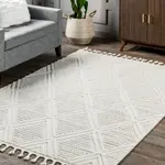 Ковер Balboa Textured Tile Area Rug nuLOOM, 305x396 см, светло-бежевый - фото 7