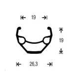 Переднее колесо Gurpil Taurus M475 26´´ 6B Disc MTB, черный - фото 2