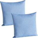 Наволочка Biberna 0077144 II (2 шт), синий - фото 2